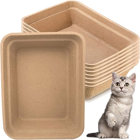 NDSWKR 8 Pack Disposable Cat Litter Box
