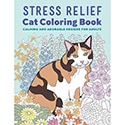 Stress Relief Cat Coloring Book