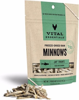 Vital Essentials Minnows Freeze-Dried Raw Cat Treats