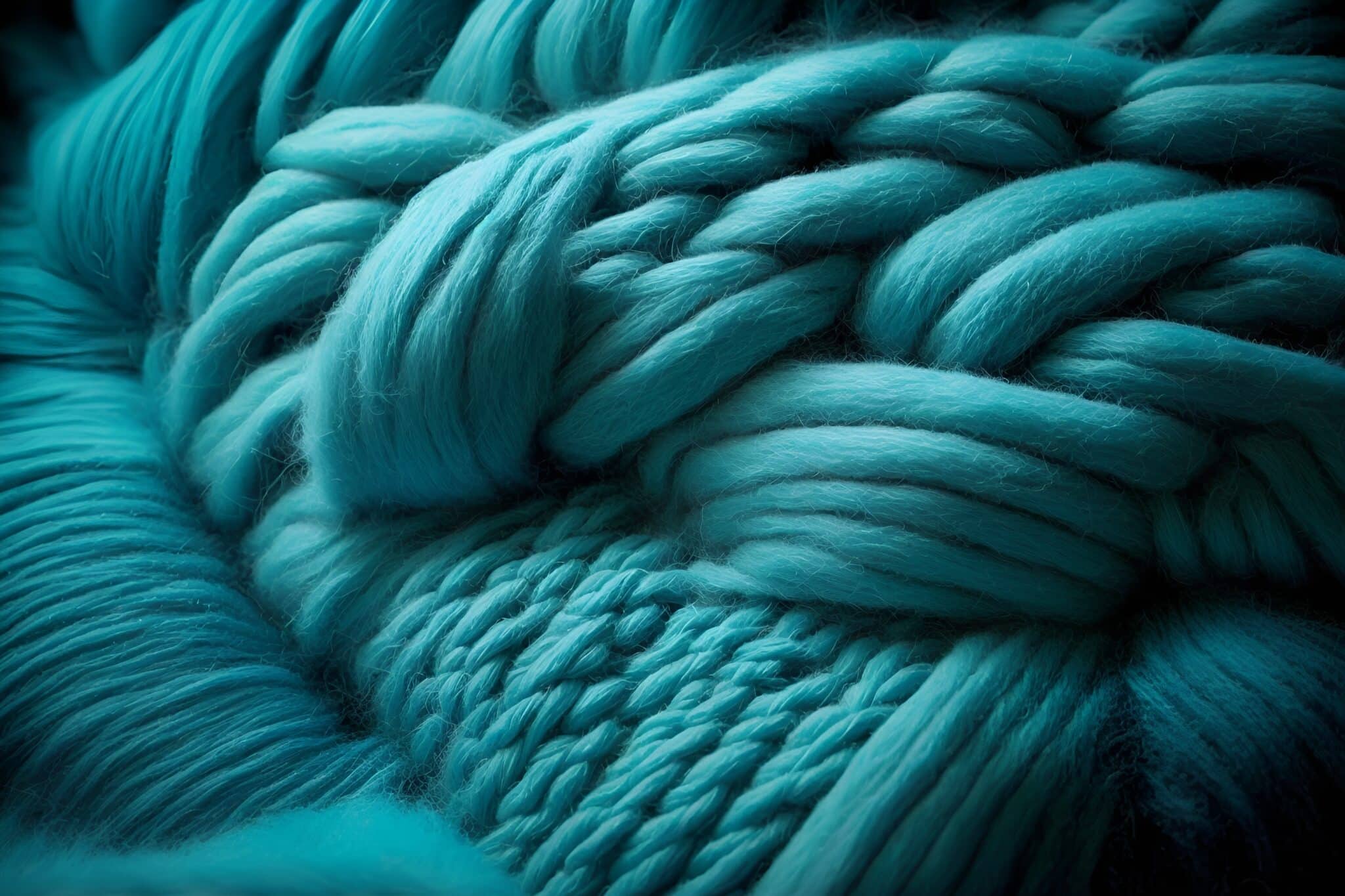 Turquoise Woolen Threads