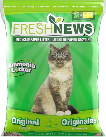 Fresh News Unscented Non-Clumping Paper Cat Litter