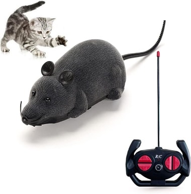 Giveme5 Remote Control Fake Rat Realistic Mouse Cat Toy