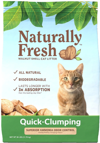 Naturally Fresh Unscented Clumping Walnut Cat Litter