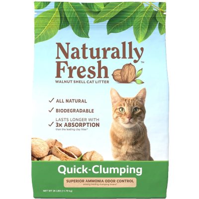 Naturally Fresh Unscented Clumping Walnut Cat Litter