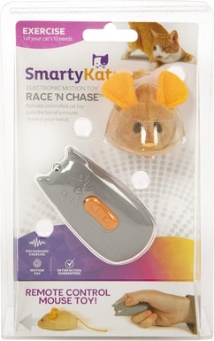 SmartyKat Race 'N Chase Electronic Motion Remote Controlled Mouse Cat Toy
