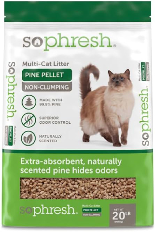 So Phresh Pine Pellet Non-Clumping Cat Litter