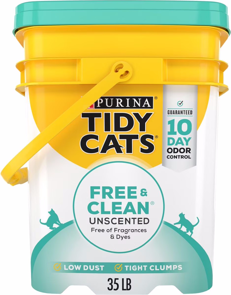 Tidy Cats Free & Clean Unscented Clumping Clay Cat Litter