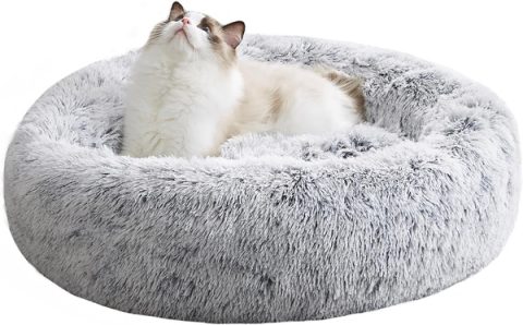 Western Home Faux Fur Original Calming Dog & Cat Bed