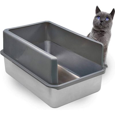 iPrimio Stainless Steel Cat Litter Box