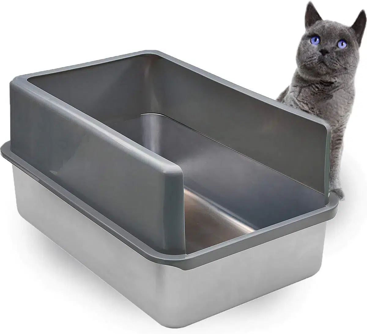 iPrimio Stainless Steel Cat Litter Box