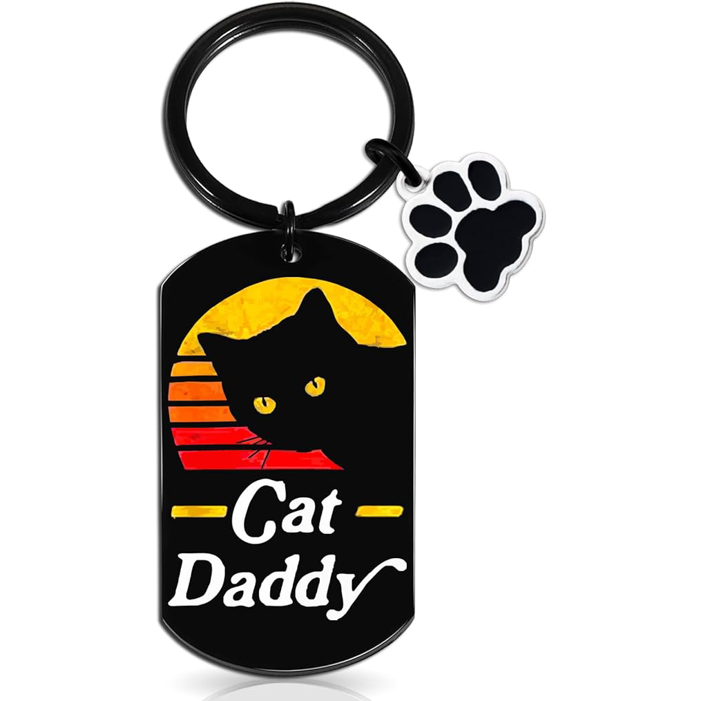 Cat Parents Gifts Keychain new