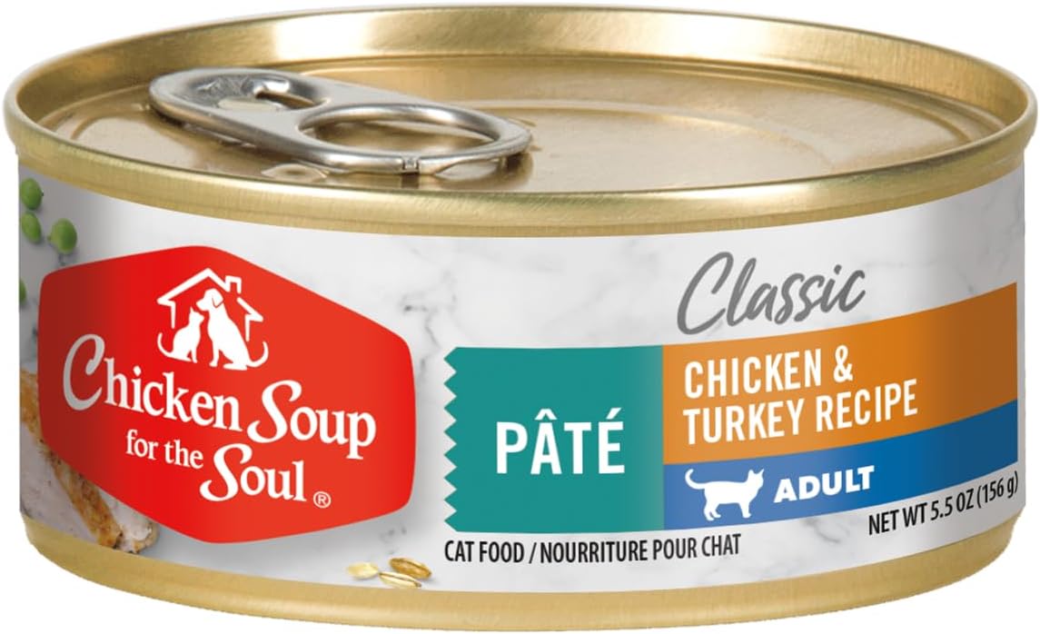 Chicken Soup for the Soul Chicken & Turkey Recipe Adult Pate Canned Cat Food