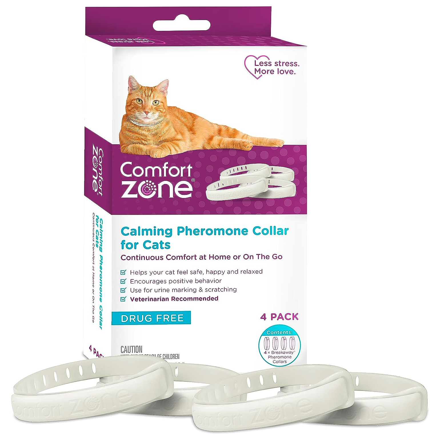 Comfort Zone Calming Pheromone Breakaway Cat Collar