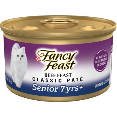 Fancy Feast Beef Feast Classic Pate Senior 7+ Canned Cat Food