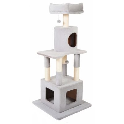 Frisco 54-in Faux Fur Cat Tree & Condo