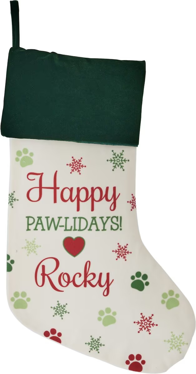 Frisco Personalized Paws Holiday Stocking