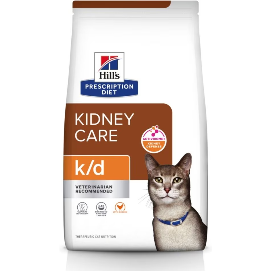 Hill's Prescription Diet k_d Kidney Care with Chicken Dry Cat Food