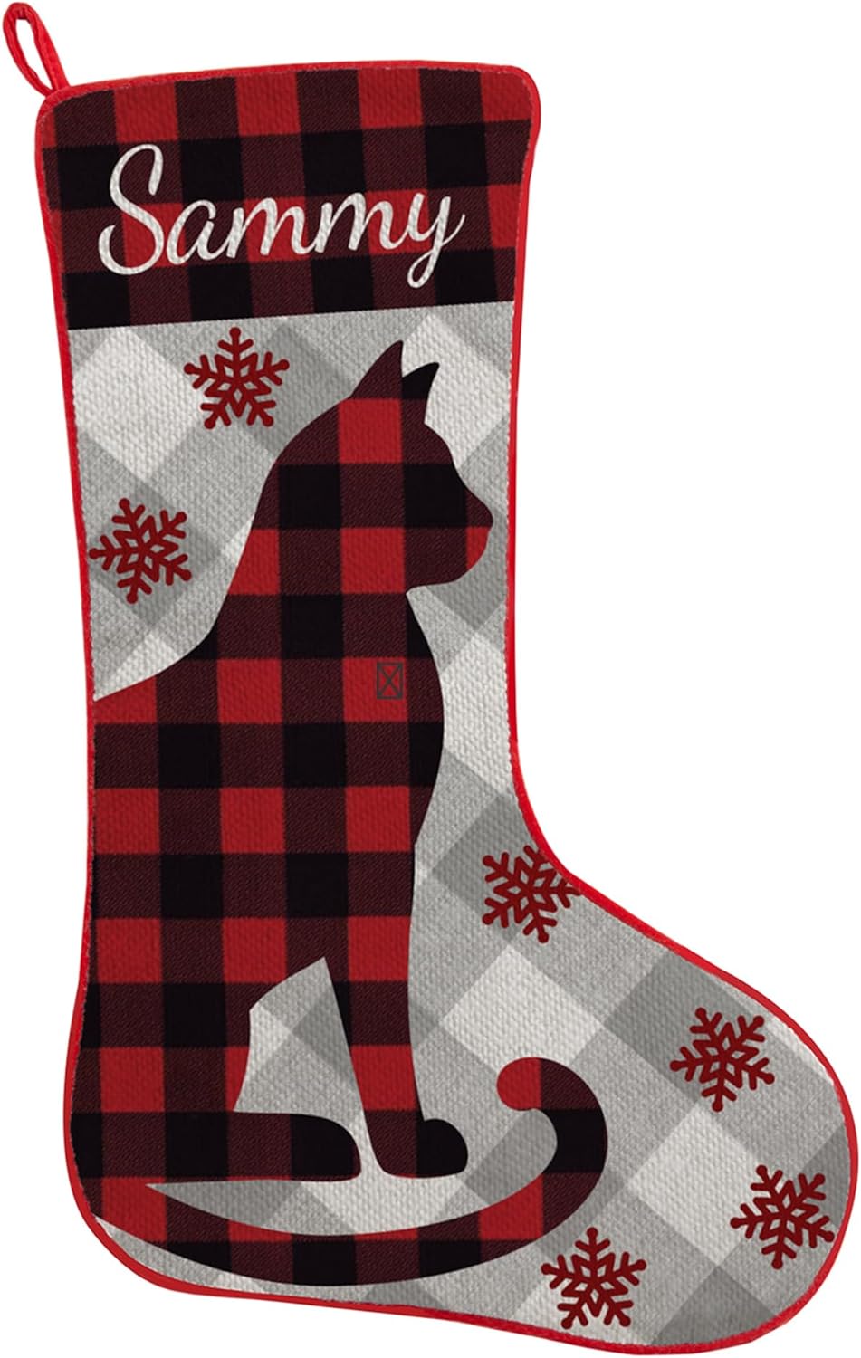 Let’s Make Memories Personalized Perfectly Plaid Christmas Stocking