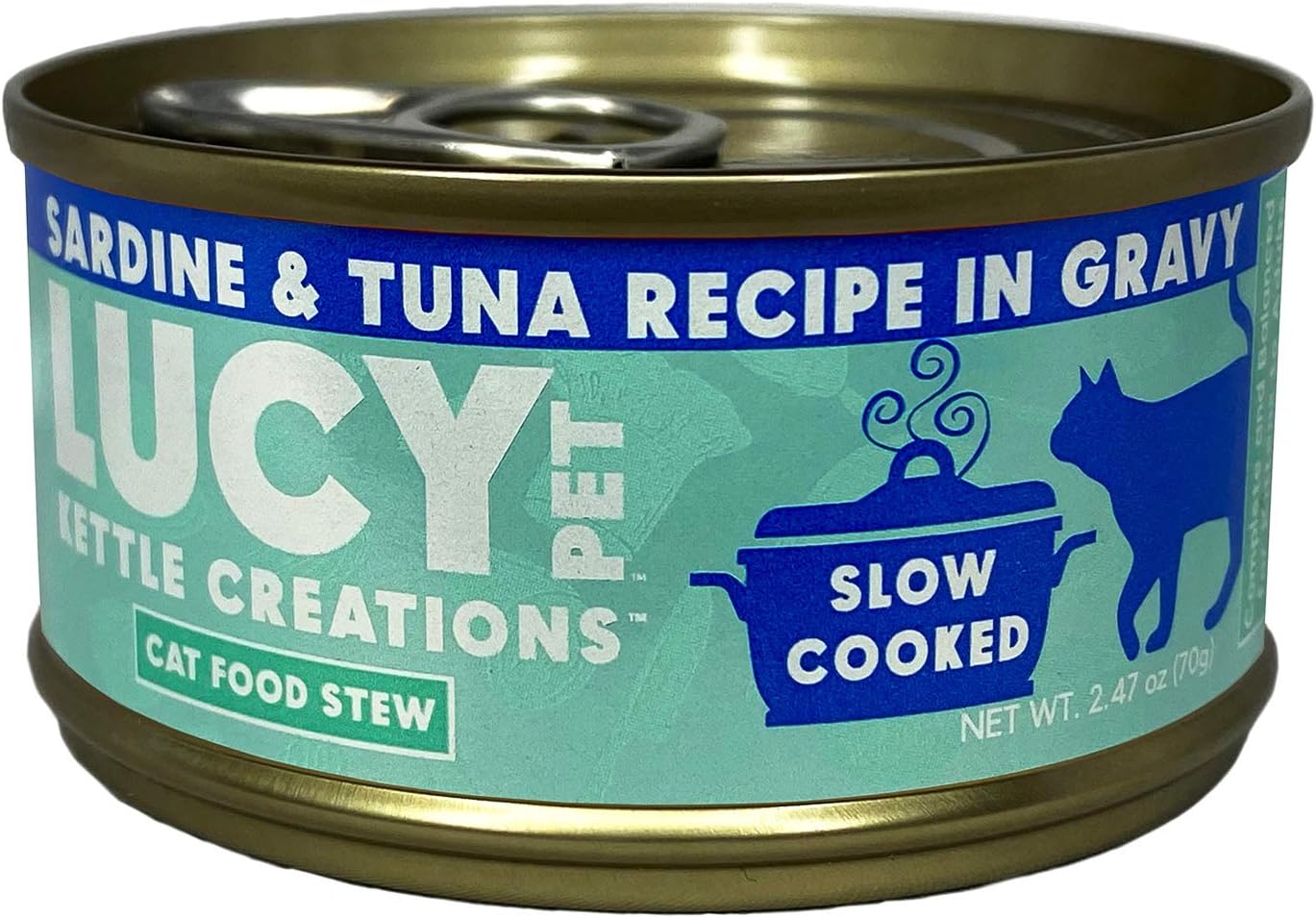 Lucy Pet Products kettle Creations Sardine & Tuna Recipe in Gravy Wet Cat Food