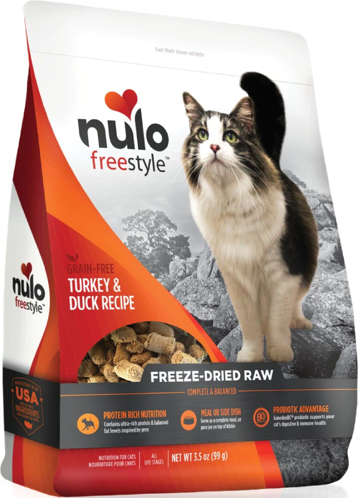 Nulo FreeStyle Turkey & Duck Recipe Freeze-Dried Raw Cat Food