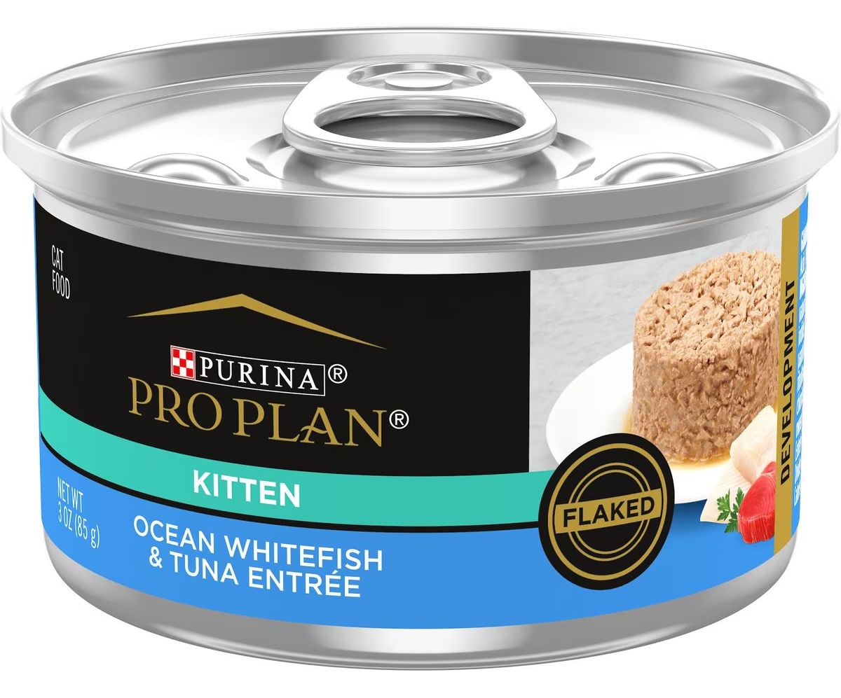Purina Pro Plan Kitten Flaked Ocean Whitefish & Tuna Entree Canned Cat Food
