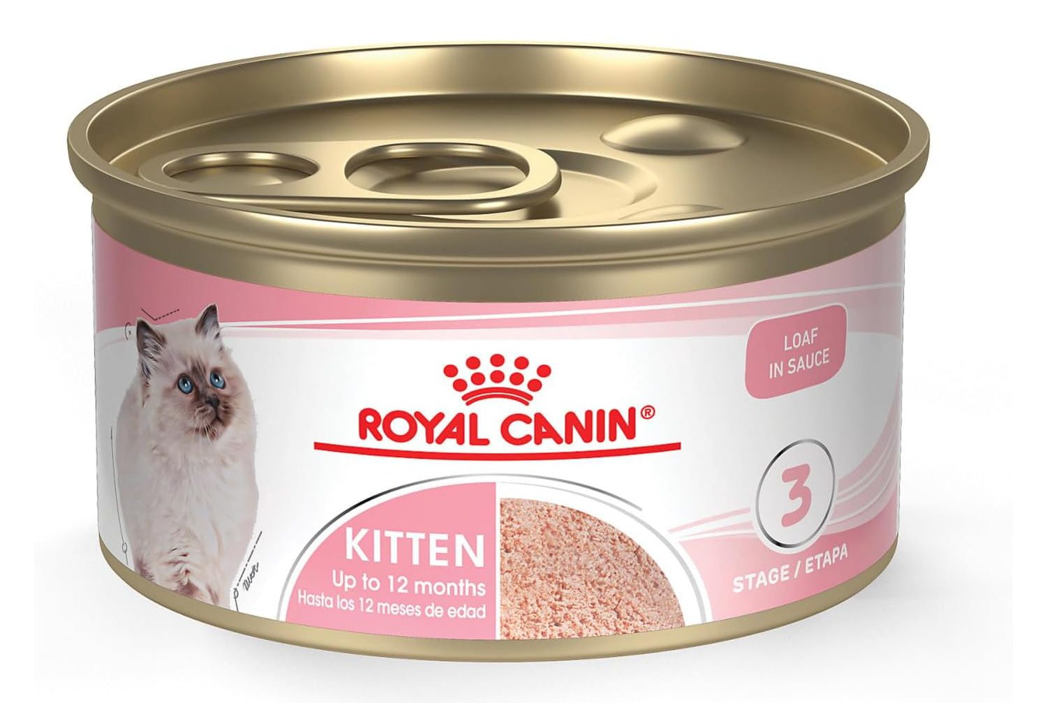 Royal Canin Feline Health Nutrition Kitten Loaf in Sauce Canned Cat Food