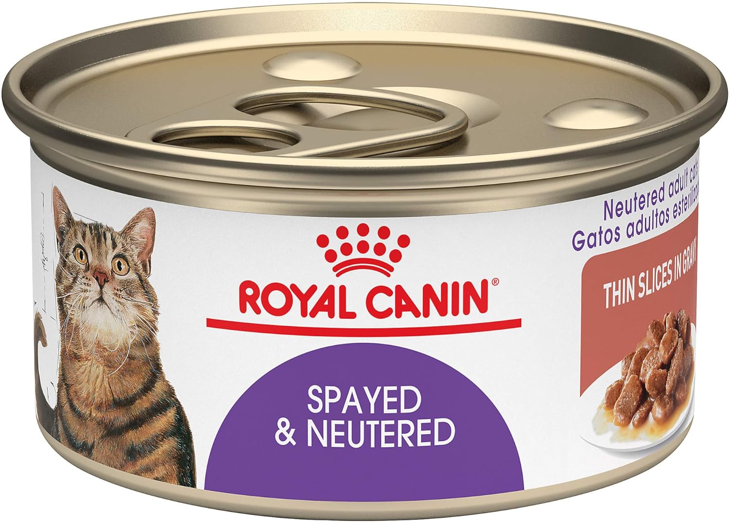 Royal Canin Feline Spayed Neutered Thin Slices in Gravy Canned Cat Food