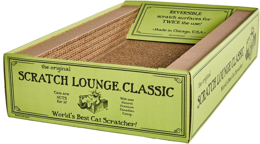 Scratch Lounge Cardboard Cat Scratcher & Lounger for Large Cats