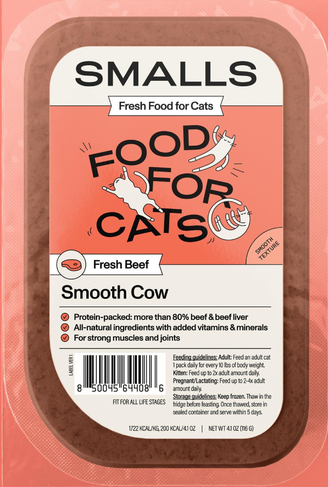 Smalls Fresh Smooth Cow Cat Food