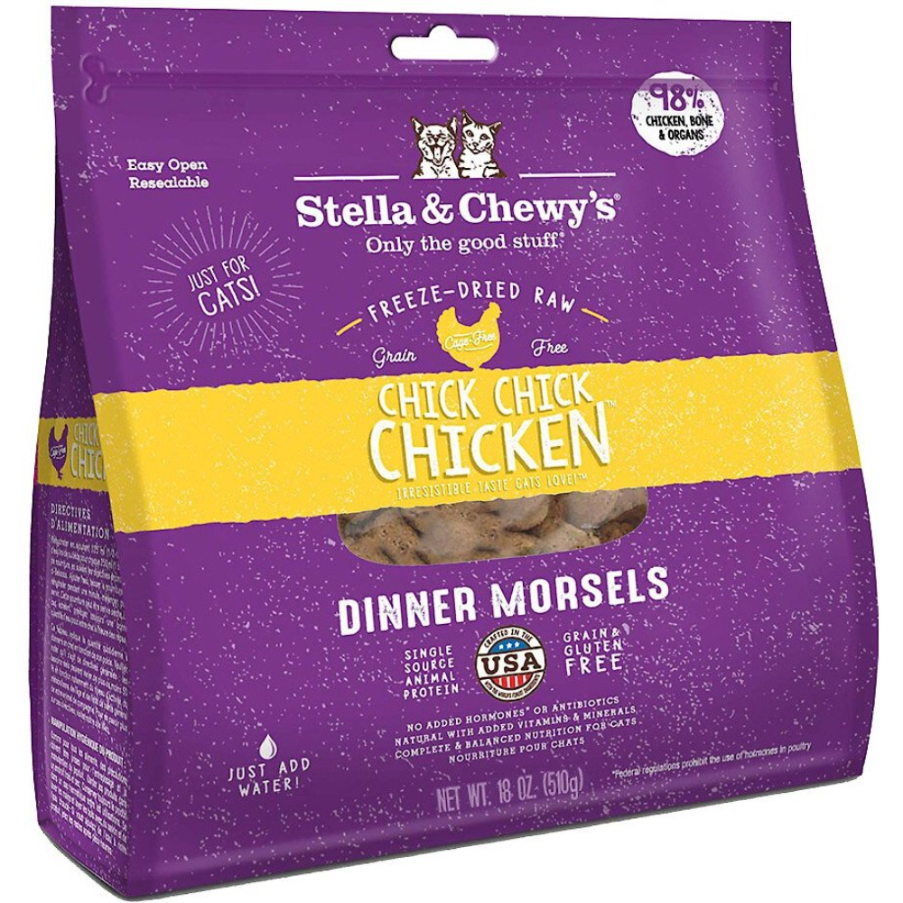 Stella & Chewy's Chick Chick Chicken Dinner Morsels Freeze-Dried Raw Cat Food