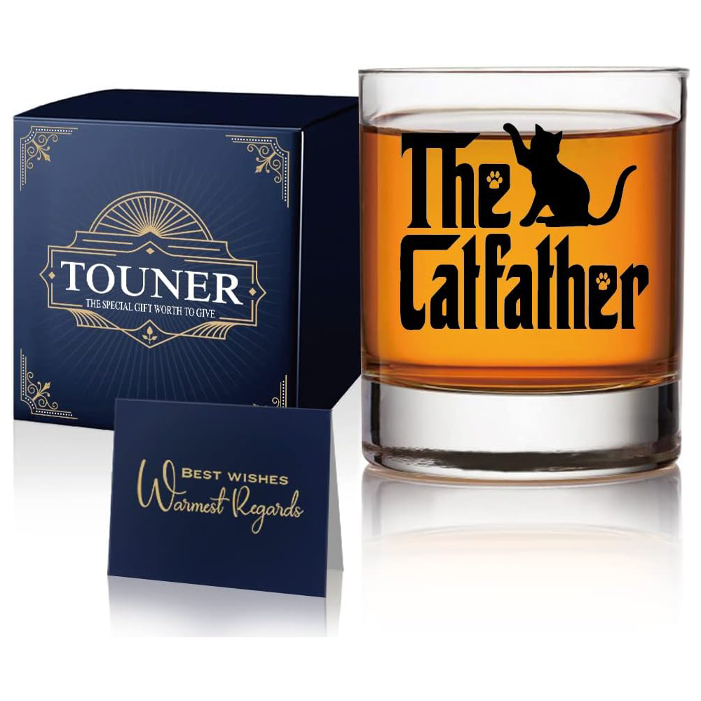 The CatFather Whiskey Glasses new