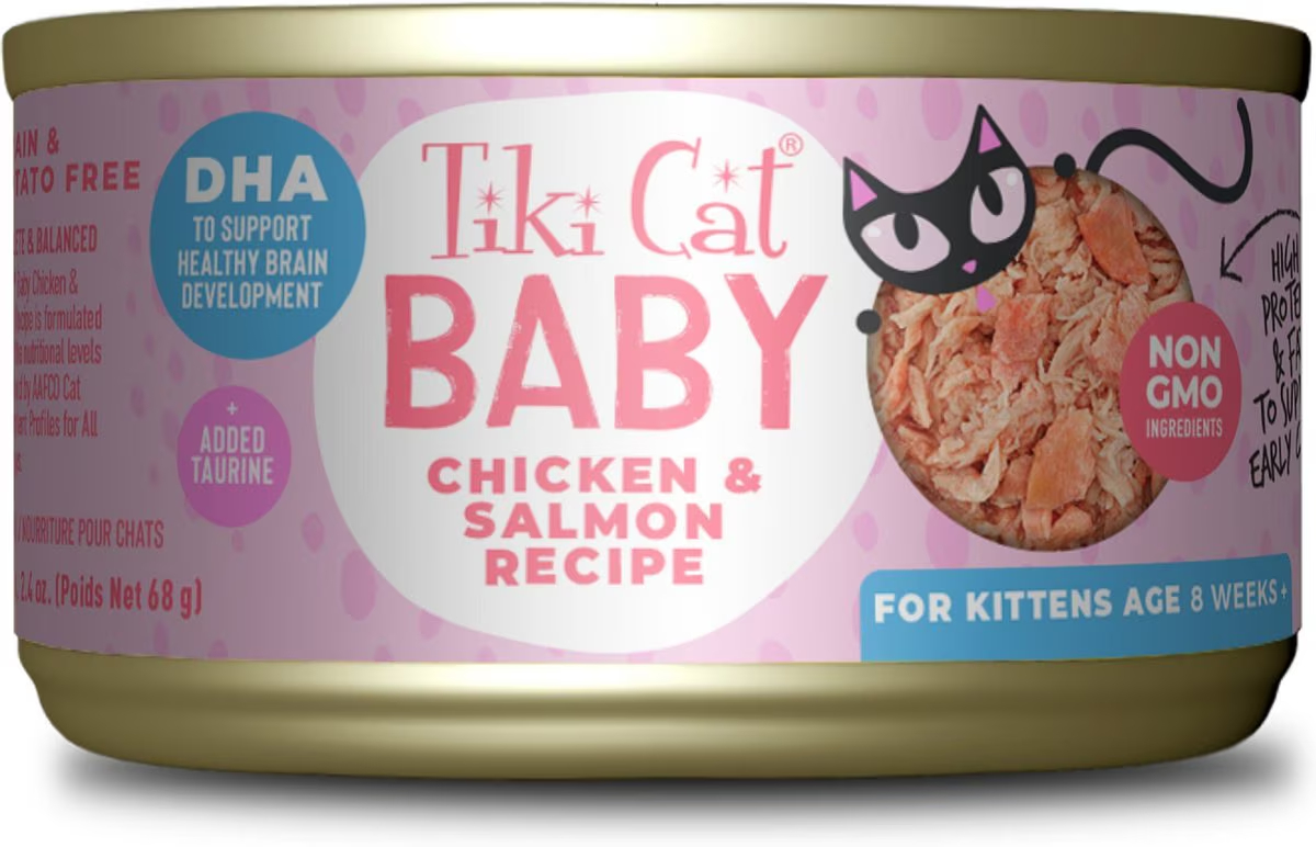 Tiki Cat Baby Grain-Free Chicken & Salmon Recipe Wet Cat Food