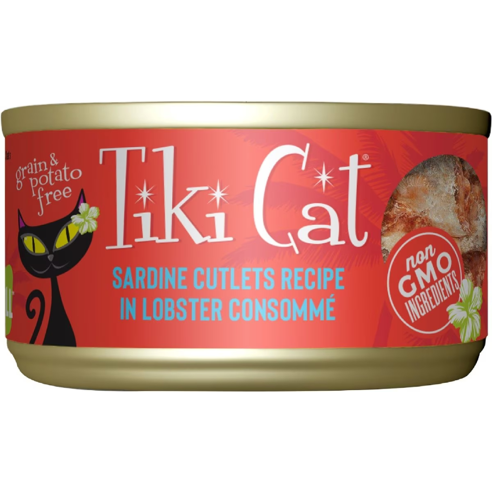 Tiki Cat Bora Bora Grill Sardine Cutlets in Lobster Consomme Grain-Free Canned Cat Food
