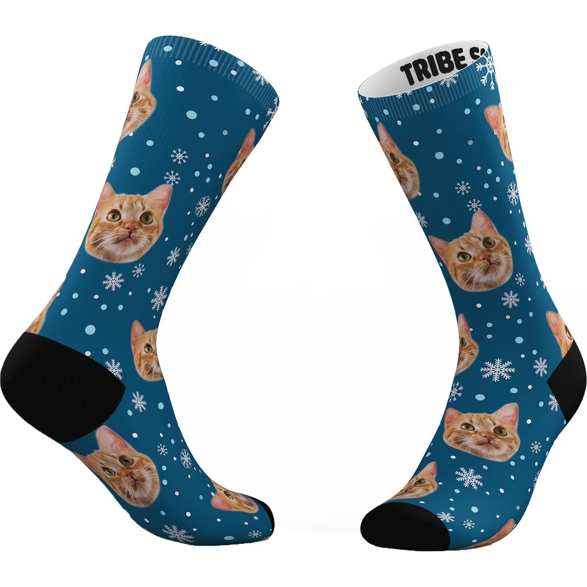 Tribe Socks Personalized Holiday Pet Face Socks new