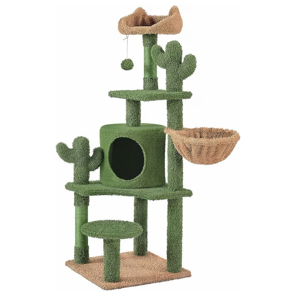 Yaheetech Cactus 53-in Sisal Cat Tree