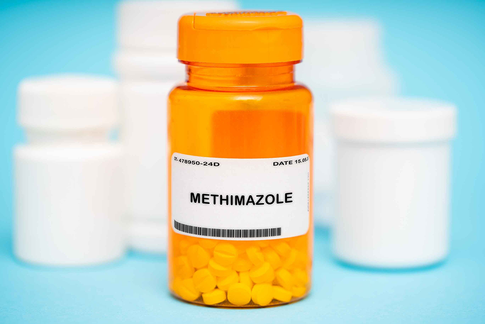 a bottle of Methimazole