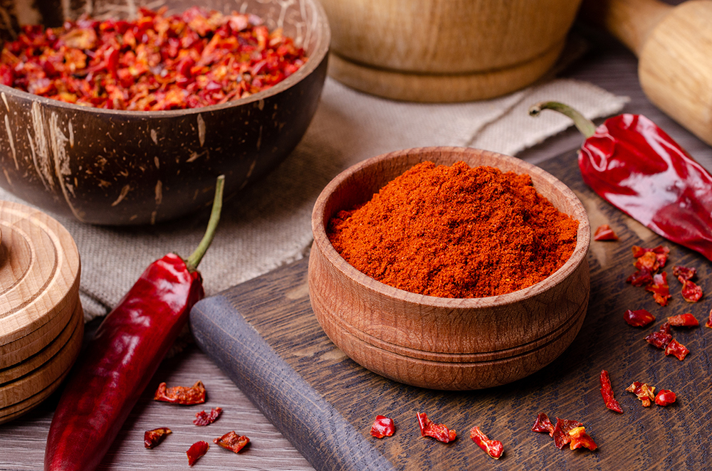 bowl of fresh paprika