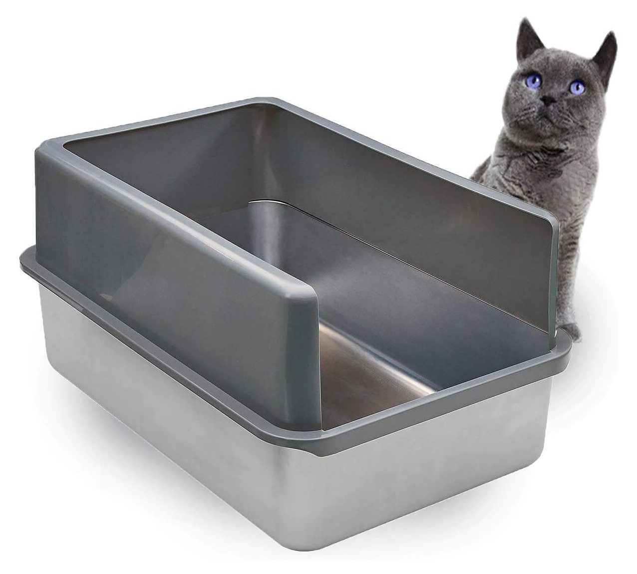 iPrimio Stainless Steel Cat Litter Box