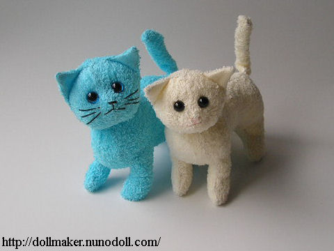 Stuffed Terry Cat by Dollmaker