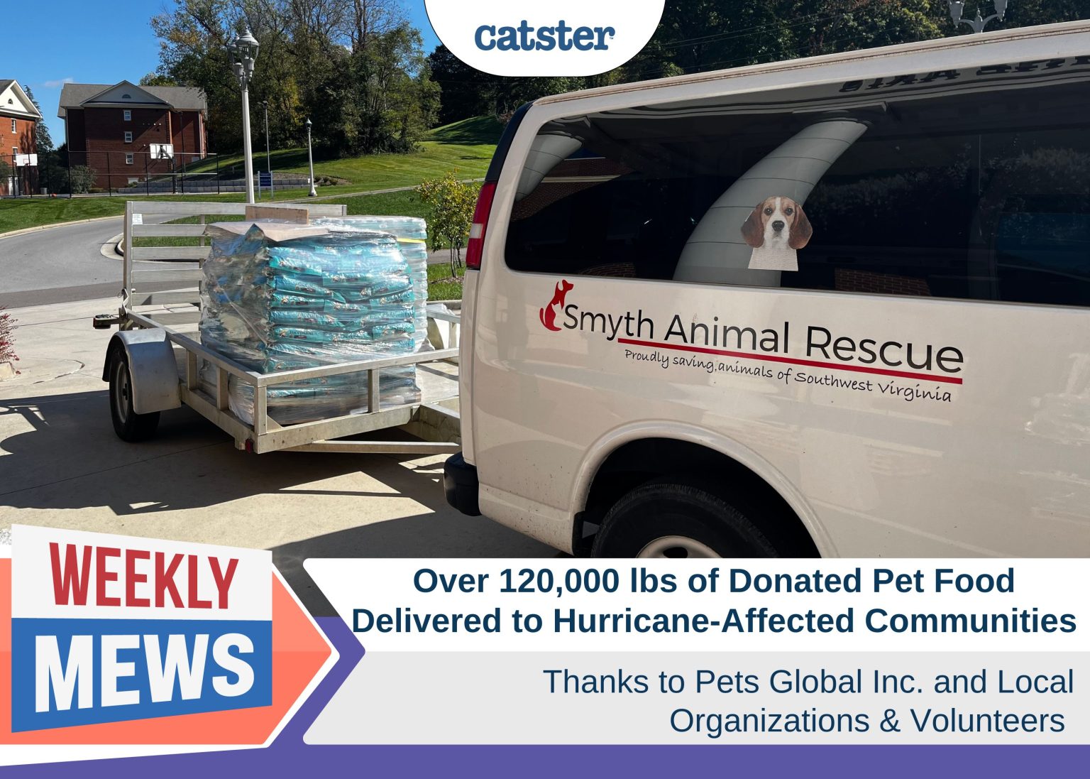 Over 120,000 lbs of Donated Pet Food Delivered to HurricaneAffected
