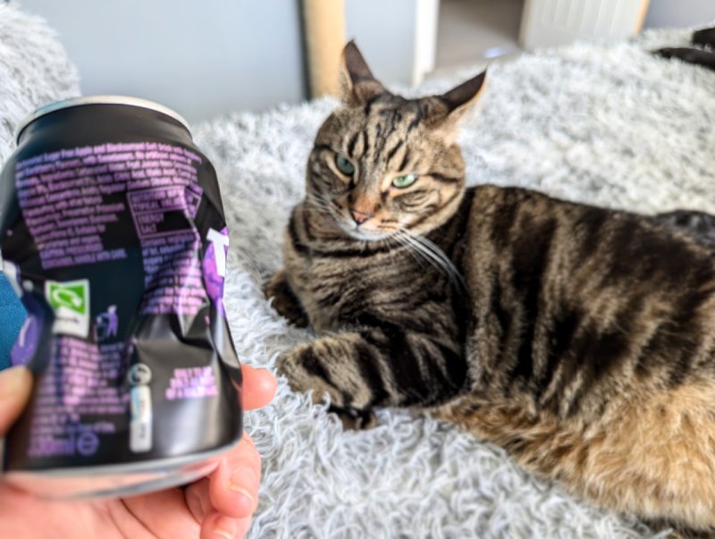 Cyril is not a fan of the can.