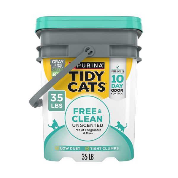 Purina® Tidy Cats® Free & Clean Natural Clumping Multi-Cat Clay Cat Litter - Unscented, Low Dust